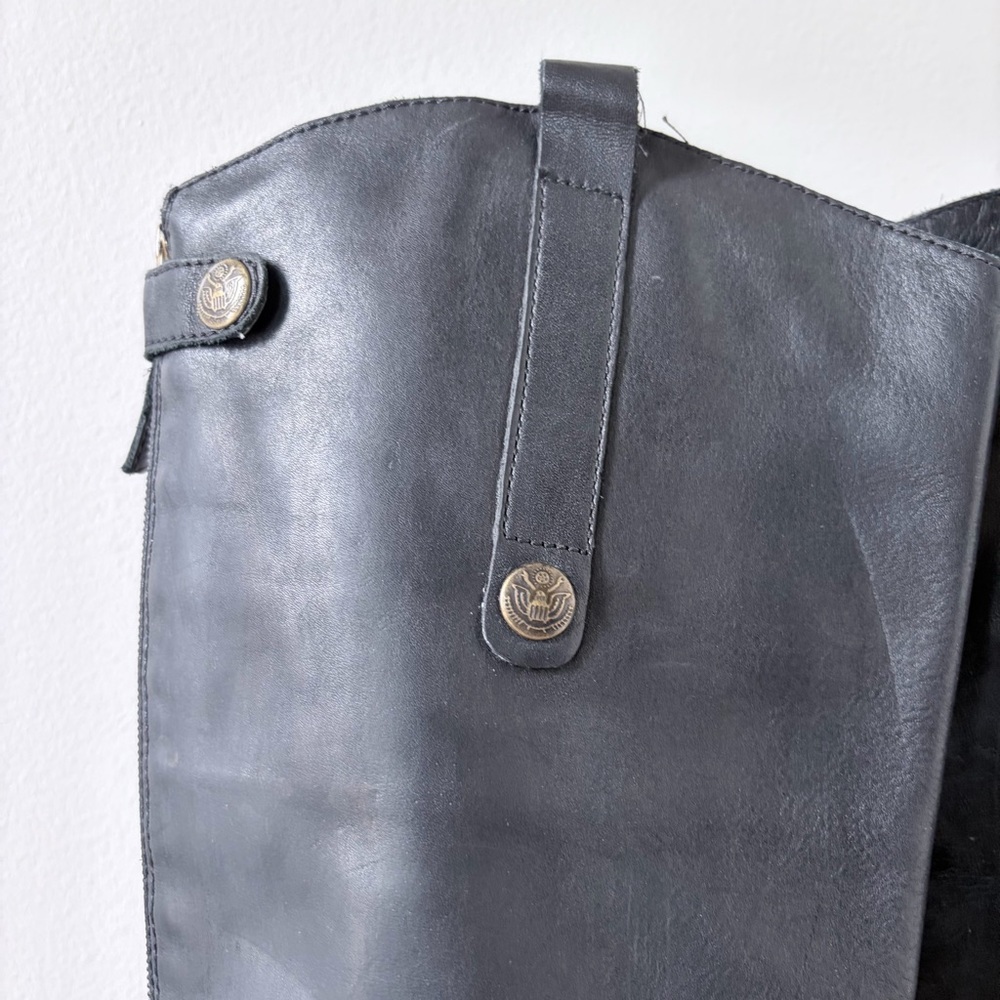 Sam Edelman Penny Leather Riding Boots - Black - Picture 2 of 10